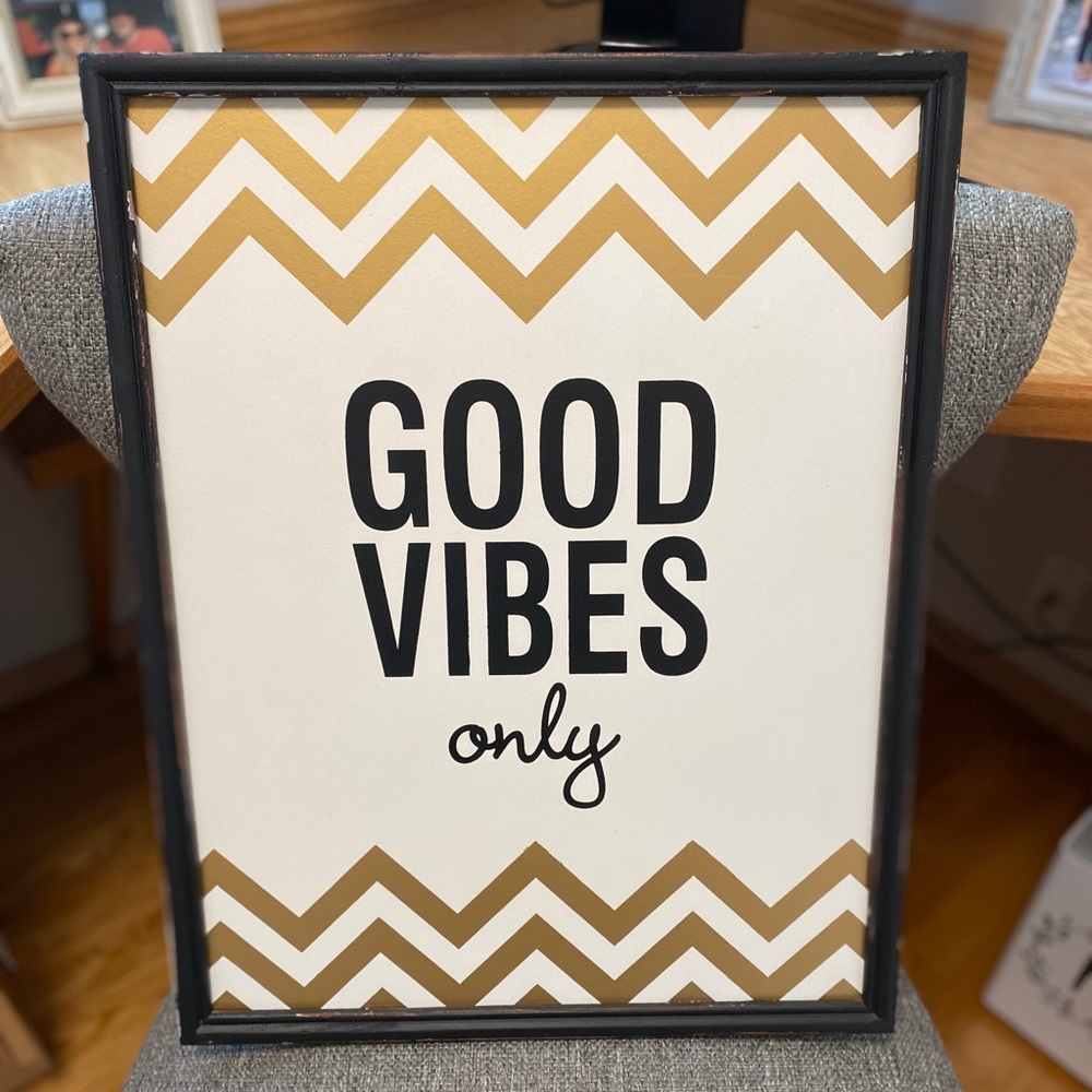 Good Vibes decorative sign